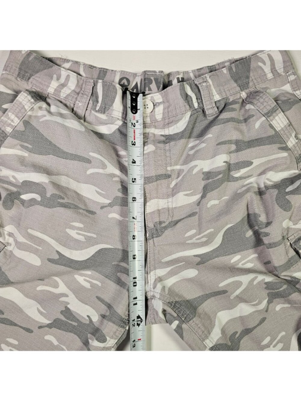 Airwalk Cargo Shorts Men's Size 34x10" Gray Camoflage Y2K Skater - Picture 9 of 11